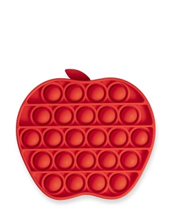 Solid Color Apple Shaped Pop Fidget Toy MSD02PP  RED